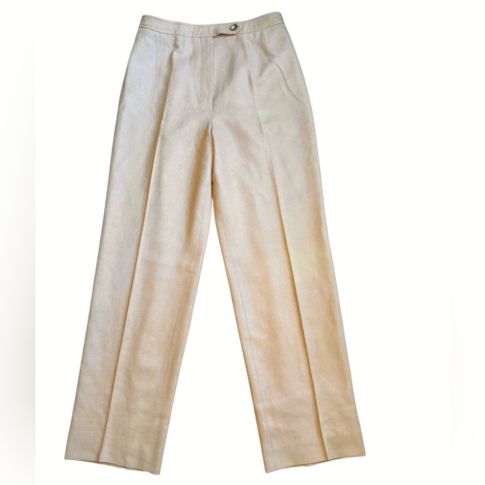 Vintage Evan Picone wool trousers academia camel Medium fit high waist neutral